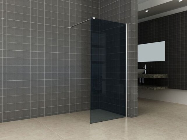 Inloopdouche Comfort Rookglas 80x200 cm Chroom Profiel 10mm Veiligheidsglas Easy Clean Inloopdouche Comfort Rookglas 80x200 cm Chroom Profiel 10mm Veiligheidsglas Easy Clean