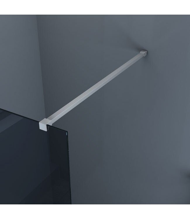 Inloopdouche Comfort Rookglas 80x200 cm Chroom Profiel 10mm Veiligheidsglas Easy Clean