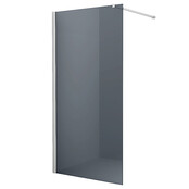 Inloopdouche Comfort Rookglas 90x200 cm Chroom Profiel 10mm Veiligheidsglas Easy Clean