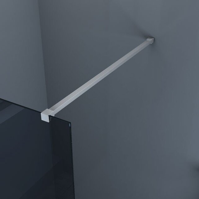 Inloopdouche Comfort Rookglas 100x200 cm Chroom Profiel 10mm Veiligheidsglas Easy Clean