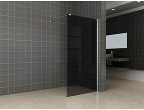Inloopdouche Comfort Rookglas 100x200 cm Chroom Profiel 10mm Veiligheidsglas Easy Clean