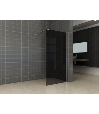 Wiesbaden Inloopdouche Comfort Rookglas 100x200 cm Chroom Profiel 10mm Veiligheidsglas Easy Clean