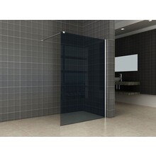 Inloopdouche Comfort Rookglas 160x200 cm Chroom Profiel 8 mm Veiligheidsglas Easy Clean