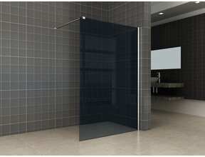 Inloopdouche Comfort Rookglas 160x200 cm Chroom Profiel 8 mm Veiligheidsglas Easy Clean