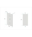 Inloopdouche Comfort Melkglas 90x200 cm Chroom Profiel 10mm Veiligheidsglas Easy Clean