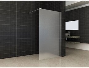 Inloopdouche Comfort Melkglas 100x200 cm Chroom Profiel 10mm Veiligheidsglas Easy Clean
