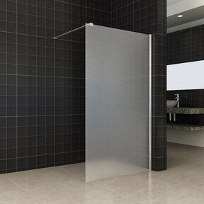 Inloopdouche Comfort Melkglas 100x200 cm Chroom Profiel 10mm Veiligheidsglas Easy Clean