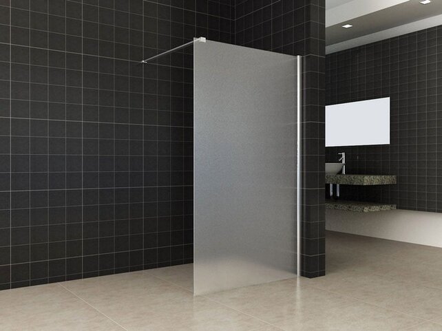 Inloopdouche Comfort Melkglas 100x200 cm Chroom Profiel 10mm Veiligheidsglas Easy Clean Inloopdouche Comfort Melkglas 100x200 cm Chroom Profiel 10mm Veiligheidsglas Easy Clean