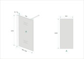 Inloopdouche Comfort Melkglas 100x200 cm Chroom Profiel 10mm Veiligheidsglas Easy Clean Inloopdouche Comfort Melkglas 100x200 cm Chroom Profiel 10mm Veiligheidsglas Easy Clean