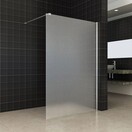 Inloopdouche Comfort Melkglas 120x200 cm Chroom Profiel 10mm Veiligheidsglas Easy Clean