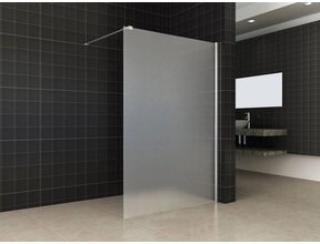 Inloopdouche Comfort Melkglas 120x200 cm Chroom Profiel 10mm Veiligheidsglas Easy Clean