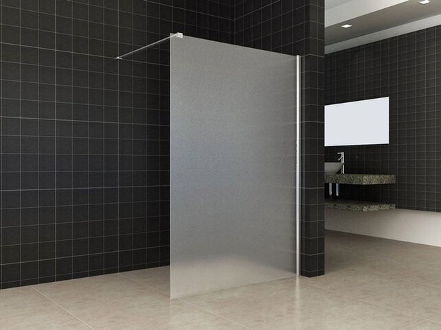 Inloopdouche Comfort Melkglas 120x200 cm Chroom Profiel 10mm Veiligheidsglas Easy Clean Inloopdouche Comfort Melkglas 120x200 cm Chroom Profiel 10mm Veiligheidsglas Easy Clean