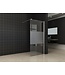 Wiesbaden Comfort Inloopdouche Half Melkglas 110x200 cm 10mm Veiligheidsglas Easy Clean