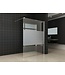 Wiesbaden Comfort Inloopdouche Half Melkglas 120x200 cm 10mm Veiligheidsglas Easy Clean