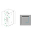 Zijpaneel Inloopdouche 35x200 cm Comfort Half Melkglas t.b.v. hoekopstelling 10 mm anti-kalk veiligheidsglas