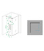 Wiesbaden Zijpaneel Inloopdouche 30x200 cm Comfort Half Melkglas t.b.v. hoekopstelling 10 mm anti-kalk veiligheidsglas