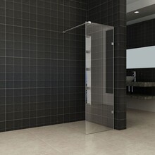 Wiesbaden Less Profielloos Inloopdouche 50x200 cm 8 mm kelderglas met Nano-Coating