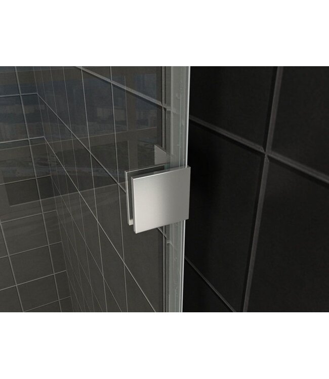 Wiesbaden Less Profielloos Inloopdouche 50x200 cm 8 mm kelderglas met Nano-Coating