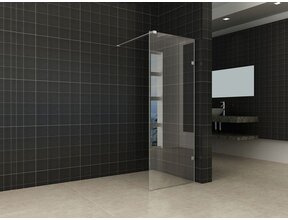 Wiesbaden Less Profielloos Inloopdouche 60x200 cm 8 mm kelderglas met Nano-Coating