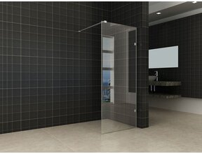 Wiesbaden Less Profielloos Inloopdouche 70x200 cm 8 mm kelderglas met Nano-Coating