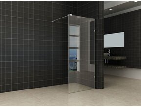 Wiesbaden Less Profielloos Inloopdouche 80x200 cm 8 mm kelderglas met Nano-Coating