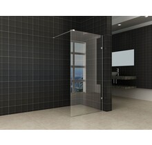 Wiesbaden Less Profielloos Inloopdouche 90x200 cm 8 mm kelderglas met Nano-Coating