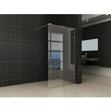 Wiesbaden Less Profielloos Inloopdouche 100x200 cm 8 mm kelderglas met Nano-Coating