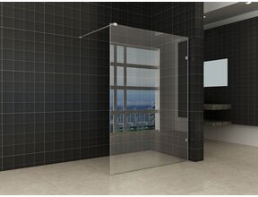 Wiesbaden Less Profielloos Inloopdouche 120x200 cm 8 mm kelderglas met Nano-Coating