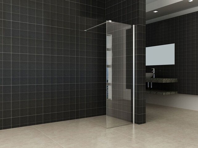 Wiesbaden Comfort Inloopdouche 50cm helder glas 10mm met Nano-coating