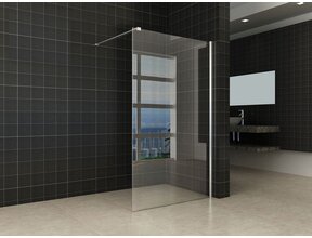 Wiesbaden Comfort Inloopdouche 110cm helder glas 10mm met Nano-coating