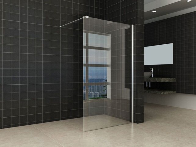 Wiesbaden Comfort Inloopdouche 110cm helder glas 10mm met Nano-coating Wiesbaden Comfort Inloopdouche 110cm helder glas 10mm met Nano-coating
