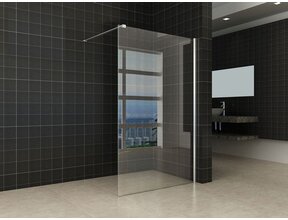 Wiesbaden Comfort Inloopdouche 120cm helder glas 10mm met Nano-coating