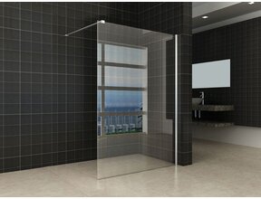 Wiesbaden Comfort Inloopdouche 130cm helder glas 10mm met Nano-coating
