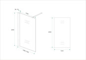 Wiesbaden Comfort Inloopdouche 130cm helder glas 10mm met Nano-coating Wiesbaden Comfort Inloopdouche 130cm helder glas 10mm met Nano-coating