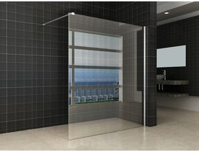 Wiesbaden Comfort Inloopdouche 160cm helder glas 8 mm met Nano-coating