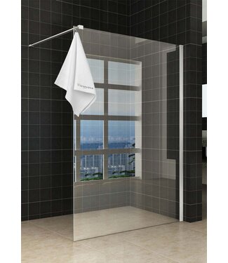 Wiesbaden Wiesbaden Sita Inloopdouche 140cm met handdoekhaak helder glas 8 mm met Nano-coating