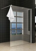 Wiesbaden Sita Inloopdouche 120cm met handdoekhaak helder glas 8 mm met Nano-coating Wiesbaden Sita Inloopdouche 120cm met handdoekhaak helder glas 8 mm met Nano-coating