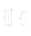 Wiesbaden Sita Inloopdouche 120cm met handdoekhaak helder glas 8 mm met Nano-coating