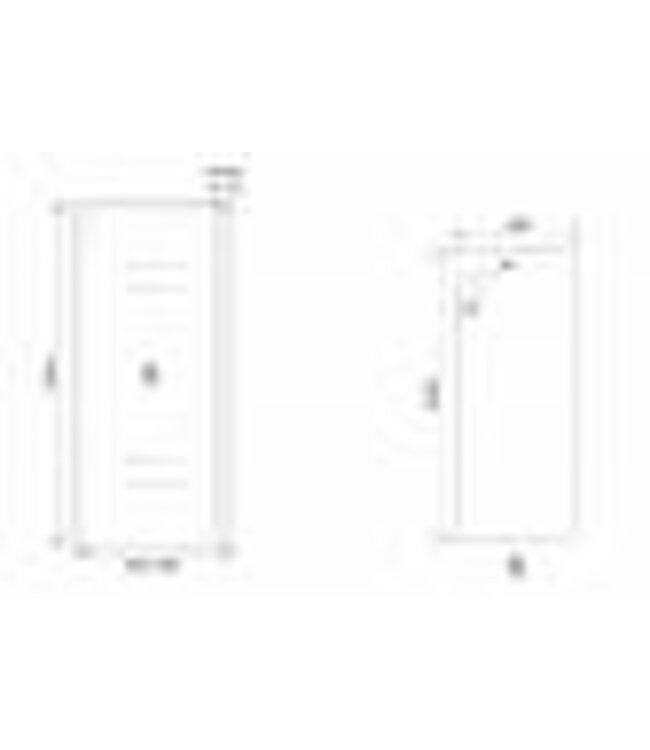 Wiesbaden Sita Inloopdouche 90cm met handdoekhaak helder glas 8 mm met Nano-coating