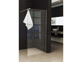 Wiesbaden Sita Inloopdouche 80cm met handdoekhaak helder glas 8 mm met Nano-coating