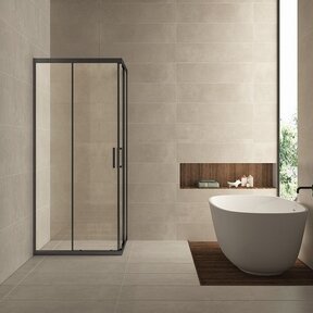 Wiesbaden Skyline Douchecabine 90x90x200cm Vierkant hoekinstap