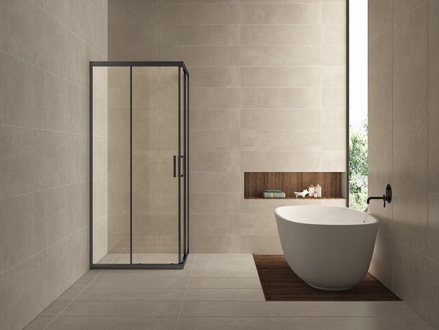 Wiesbaden Skyline Douchecabine 100x100x200cm Vierkant hoekinstap 8 mm Helder glas met nano-coating