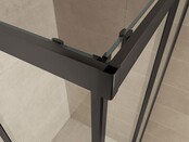 Wiesbaden Skyline Douchecabine 100x100x200cm Vierkant hoekinstap 8 mm Helder glas met nano-coating