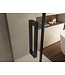 Wiesbaden Wiesbaden Salone Douchecabine 100x100x200cm Zwart Vierkant Draaideur 8 mm helder glas met nano-coating