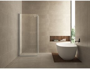 Wiesbaden Salone Douchecabine 90x90x200cm Chroom Vierkant Draaideur 8 mm helder glas met nano-coating