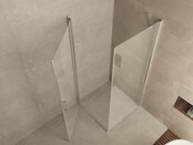 Wiesbaden Salone Douchecabine 100x100x200cm Chroom Vierkant Draaideur 8 mm helder glas met nano-coating