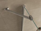 Wiesbaden Salone Douchecabine 100x100x200cm Chroom Vierkant Draaideur 8 mm helder glas met nano-coating