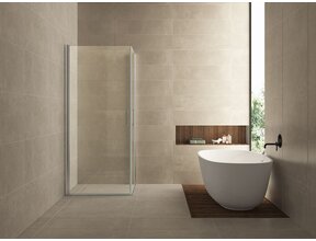 Wiesbaden Salone Douchecabine 100x100x200cm Chroom Vierkant Dubbele Draaideur