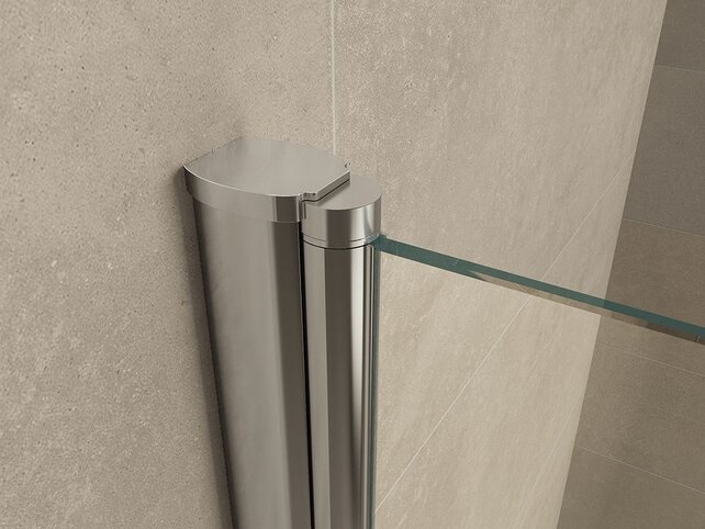 Wiesbaden Salone Douchecabine 90x90x200cm Chroom Vierkant Dubbele Draaideur 8 mm helder glas met nano-coating Wiesbaden Salone Douchecabine 90x90x200cm Chroom Vierkant Dubbele Draaideur 8 mm helder glas met nano-coating