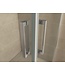 Wiesbaden Salone Douchecabine 90x90x200cm Chroom Vierkant Dubbele Draaideur 8 mm helder glas met nano-coating